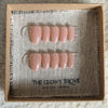 Petal Nude press-on nails - Short Almond