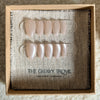 Champagne Cateye press-on nails - Short Almond