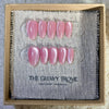 Bubblegum Cateye press-on nails - Short Almond